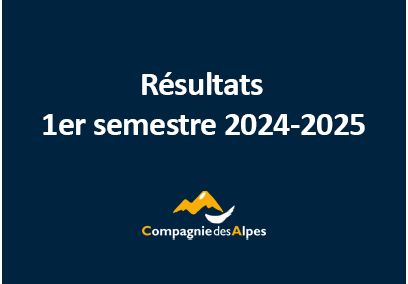 Resultats du premier semestre 2024/25 en forte progression par rapport au niveau record de l’an dernier